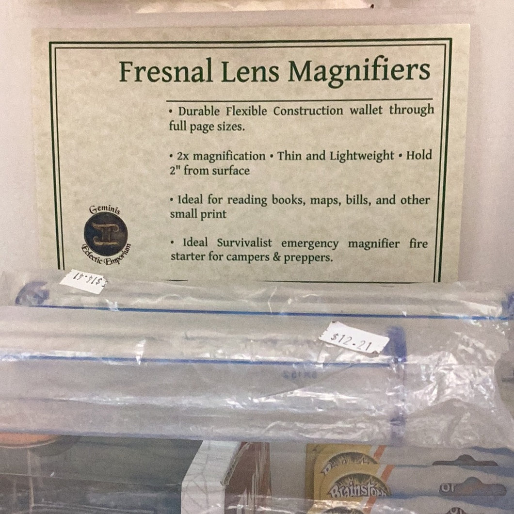 Fresnal Lens Magnifiers