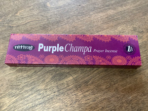 Purple Champa Nitiraj Prayer Incense Sticks