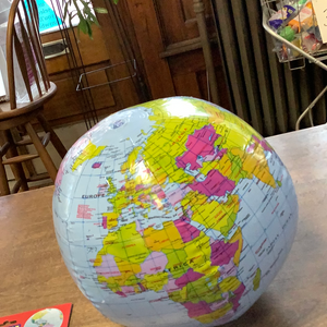 Inflatable Political Globe