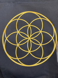 Fabric Crystal Grid Gold