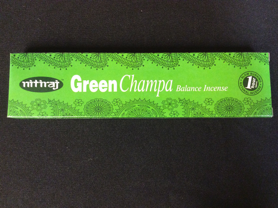 Green Champa Nitiraj Balance Incense Sticks