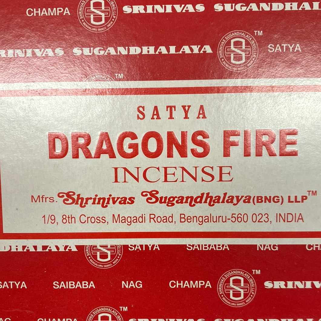 Dragons Fire Satya Incense Agarbatti Quality 15g