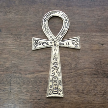 Load image into Gallery viewer, Ankh Brass Altar Tile