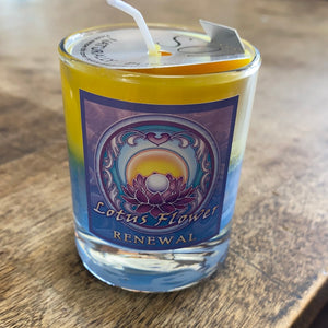 Soy Mandala Votive Candle by Crystal Journey