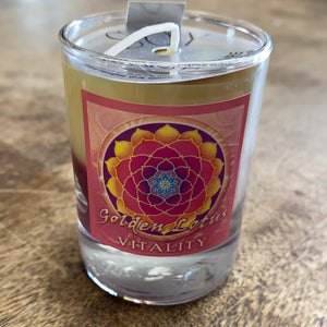Soy Mandala Votive Candle by Crystal Journey