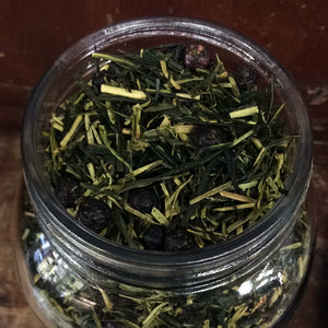 Blueberry Green Kukicha Tea, Organic