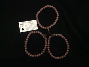 Purpleheart Wood Prayer 6mm Beads Wrist