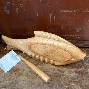 Wooden Fish Rasp Music Scraper