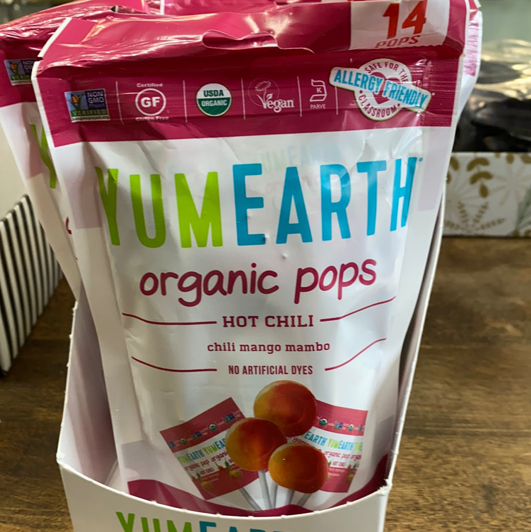 YumEarth Organic Hot Chili Mango Lollipops