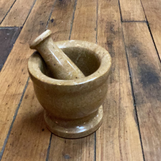 Fossil Coral Mortar and Pestle