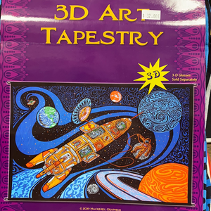 Sunshine Joy 3D Art Tapestry Blast off to Space