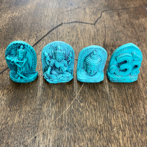Turquoise Resin Figures