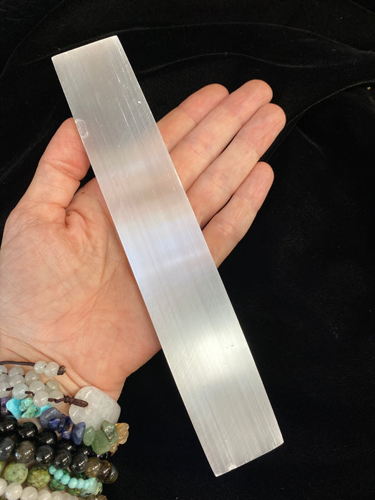 Selenite Flat Charging Plate Rectangular