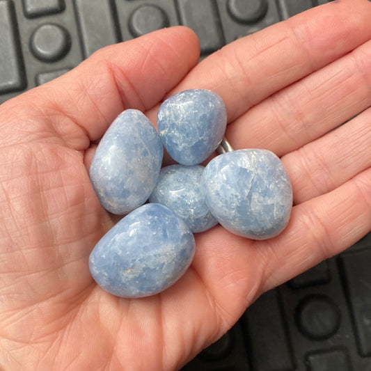 Blue Calcite Tumbled