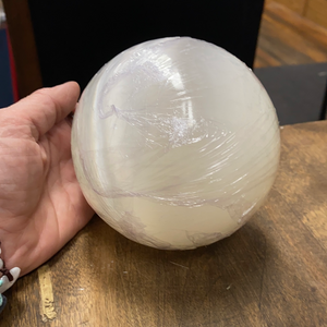 Large Selenite Ball Globe