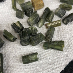 Green Tourmaline rough