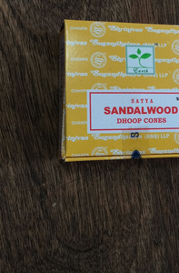 Satya Incense Dhoop Cones 12 cones per box