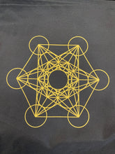 Load image into Gallery viewer, Fabric Crystal Grid Gold