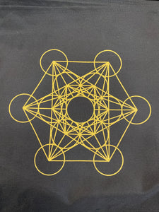 Fabric Crystal Grid Gold