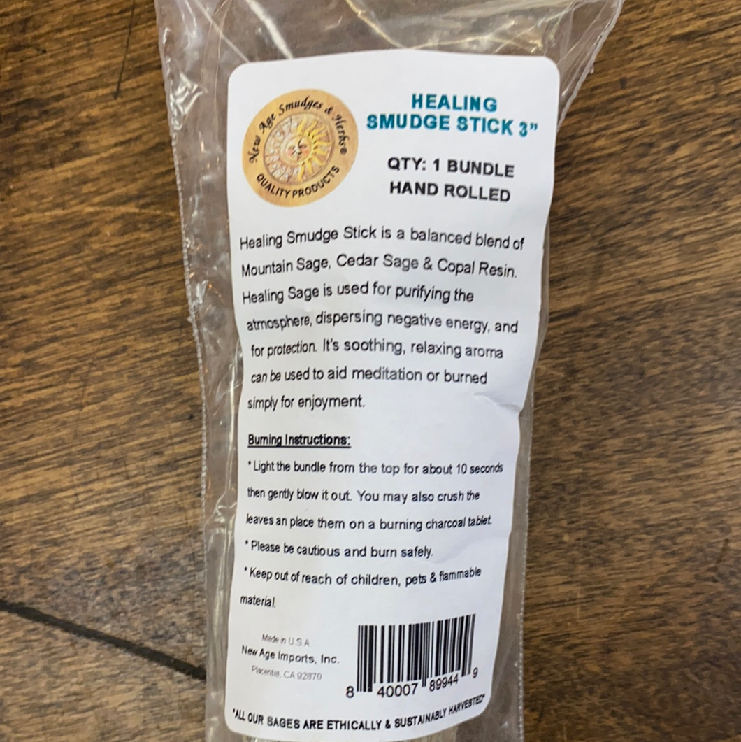 Healing Smudge Stick 3”