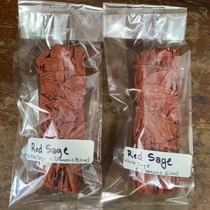Dragons Blood & White Sage "Red Sage" smudge stick 3-4" - by New Age
