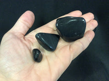 Load image into Gallery viewer, Onyx Black Agate Tumbled
