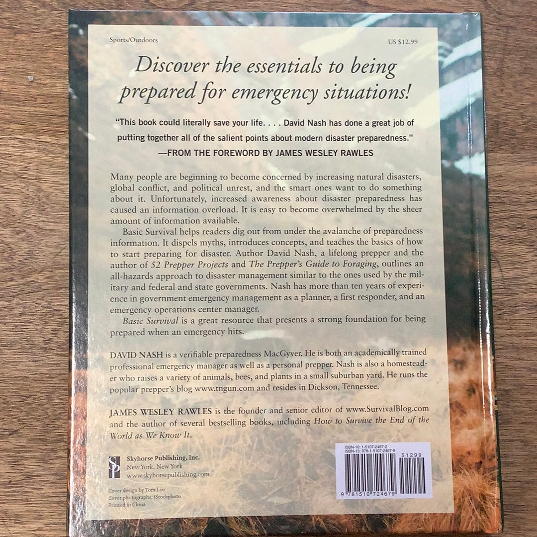 Basic Survival A Beginner's Guide David Nash, James Wesley Rawles