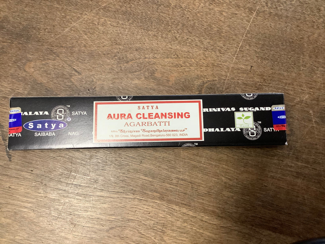 Aura Cleansing Satya Incense Sticks15g