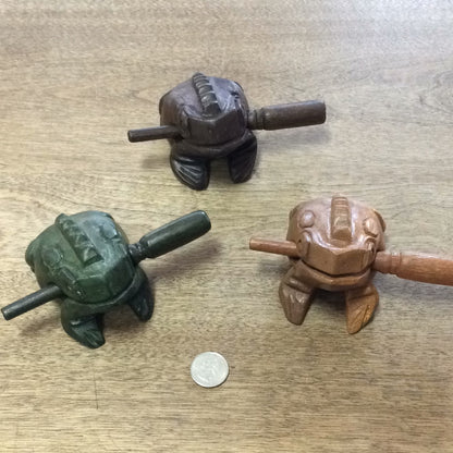 Wooden Frog Rasp Music Scraper