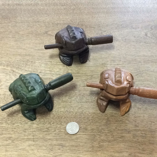 Wooden Frog Rasp Music Scraper