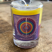 Load image into Gallery viewer, Soy Mandala Votive Candle by Crystal Journey