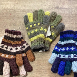 Nepali Wool Fleece Lined Gloves Fair Trade