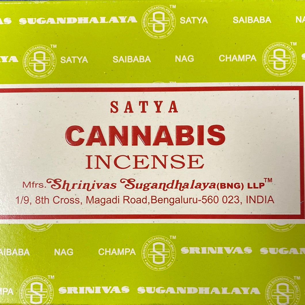 Cannabis Satya Incense Agarbatti Quality 15g