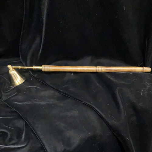 Candle Snuffer brass with wooden handle