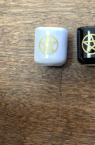 Candle Holder Ceramic Ritual Chime pentacle