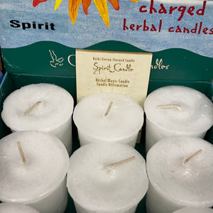 Reiki Charged Votive Candle Crystal Journey (no glass)
