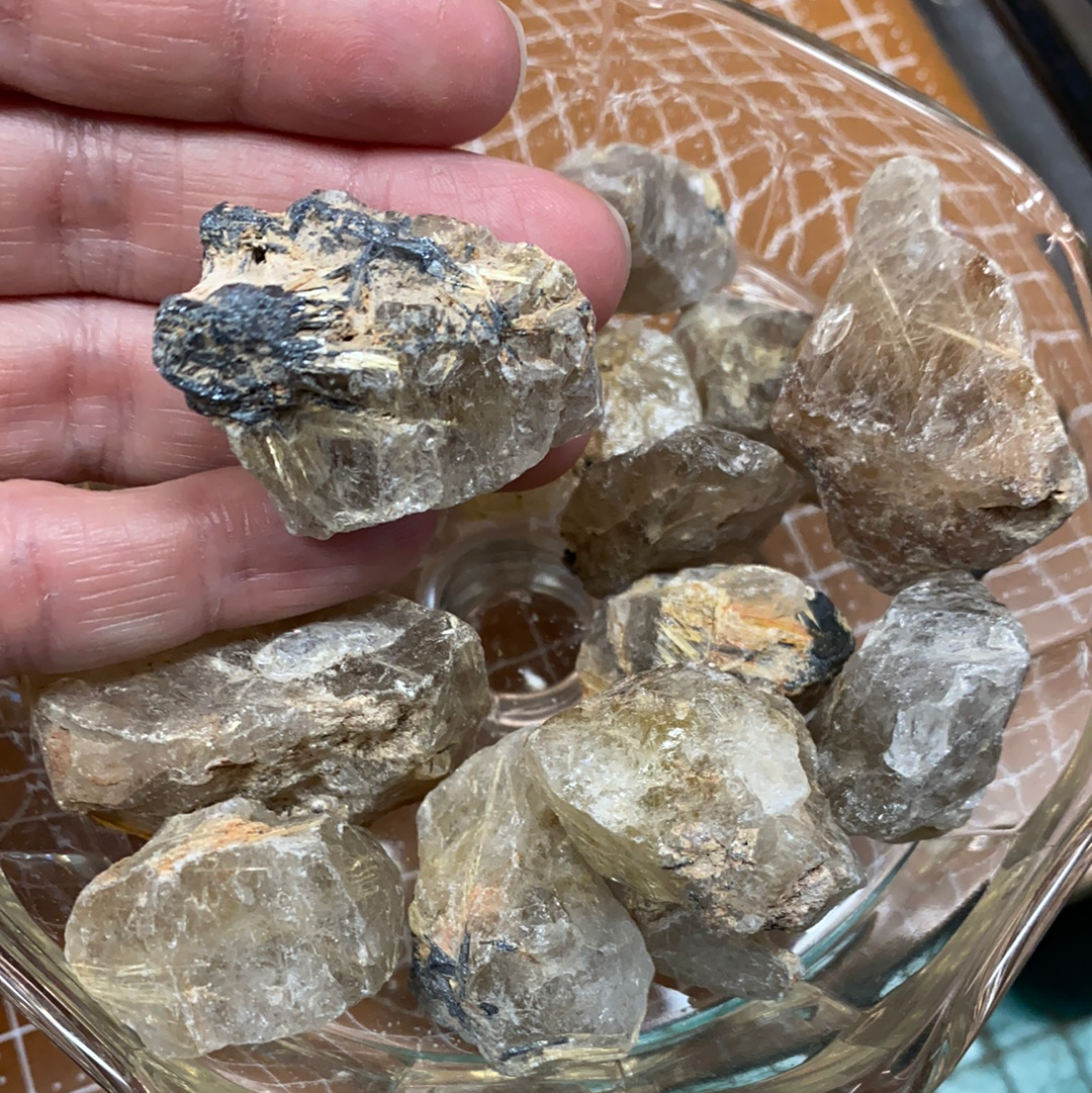 Rutilated Quartz Rough – Gemini's Eclectic Emporium
