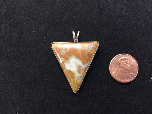 .925 Silver Flint Triangle Pendant