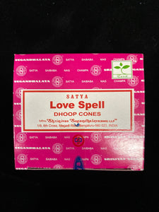 Satya Incense Dhoop Cones 12 cones per box