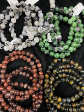 Load image into Gallery viewer, Round Gemstone Beaded Bracelets