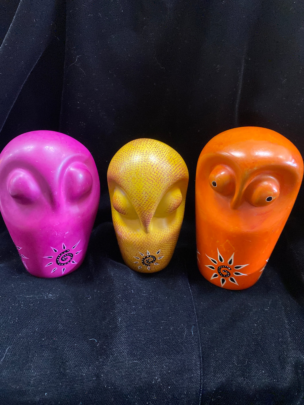 Soapstone Owl Colorful