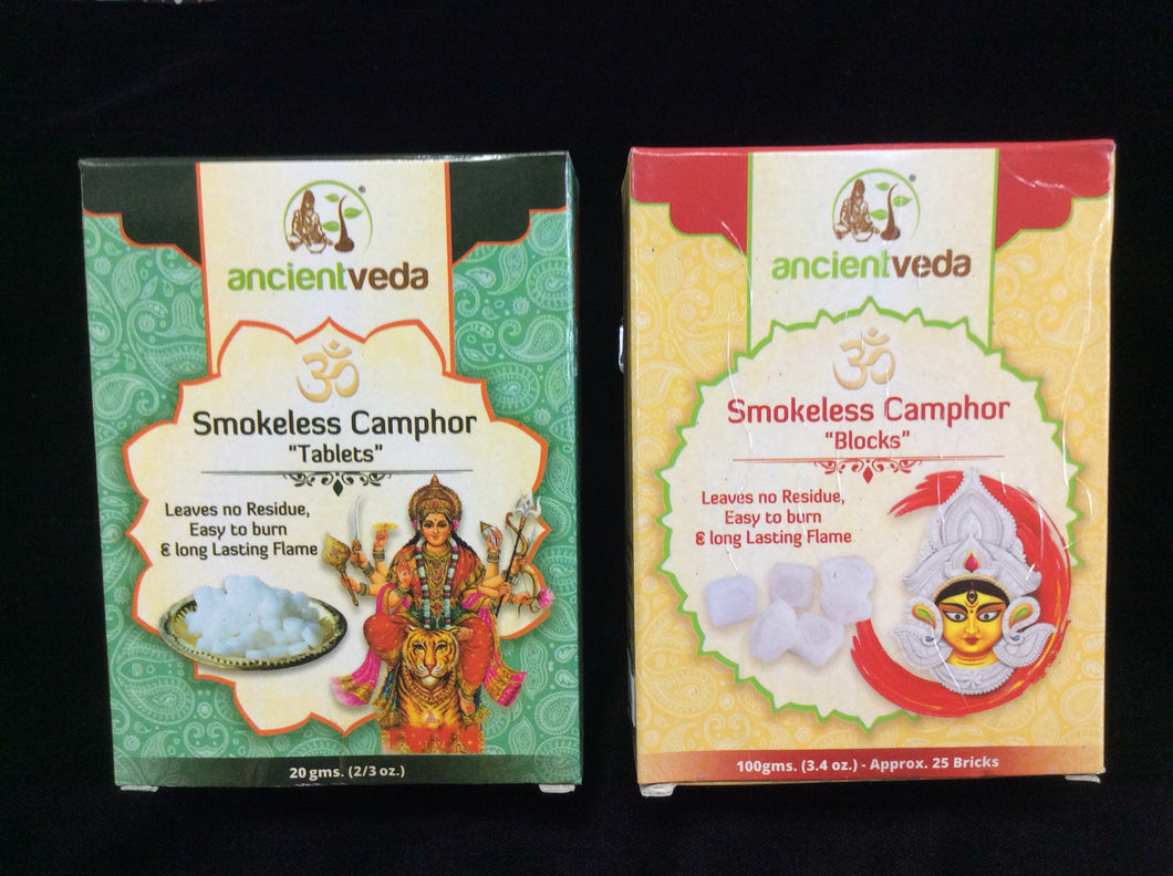 Ancient Veda - Smokeless Camphor 100% Camphor Blocks